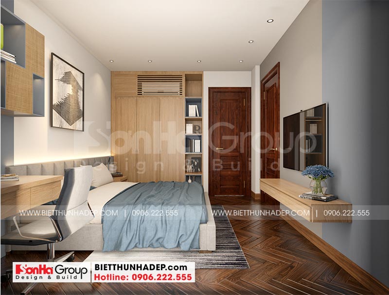 Không gian nội thất phòng ngủ con trai thiết kế mang hơi hướng tân cổ điển cùng cách bài trí khoa học